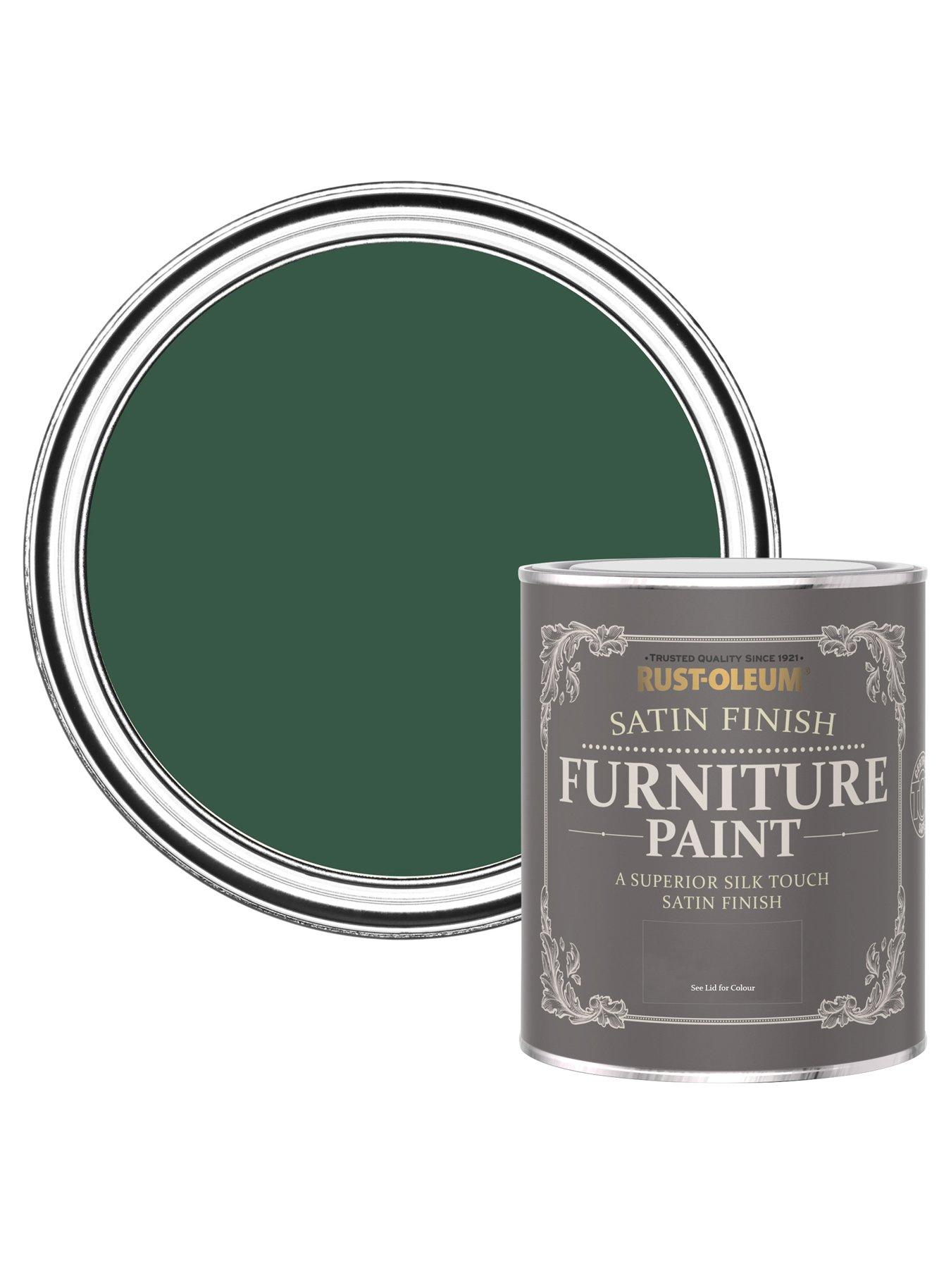 Product photograph of Rust-oleum Satin Finish Washable Furniture Paint In The Pinewoods Ndash 750 Ml Tin from very.co.uk