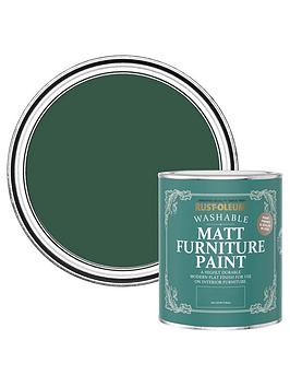 Product photograph of Rust-oleum Matt Finish Washable Furniture Paint In The Pinewoods Ndash 750 Ml Tin from very.co.uk