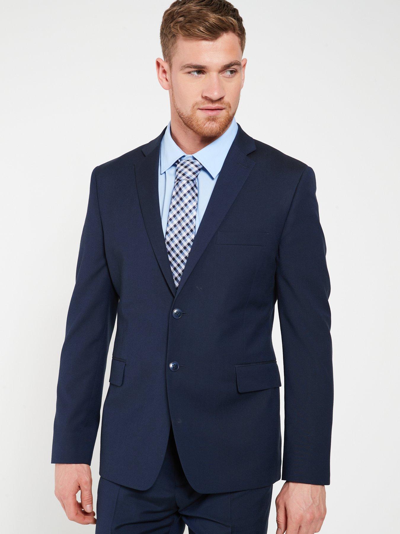 Navy Blue Slim Fit Suit Jacket