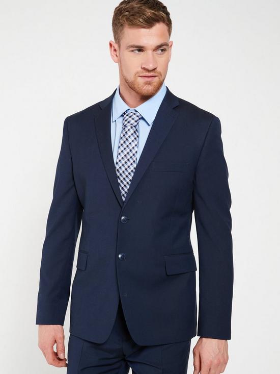 front image of everyday-slim-suit-jacket-navy