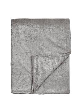 Product photograph of Cascade Home Laura Crushed Velvet Throw from very.co.uk