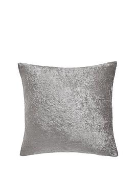 Product photograph of Cascade Home Laura Crushed Velvet Cushion from very.co.uk