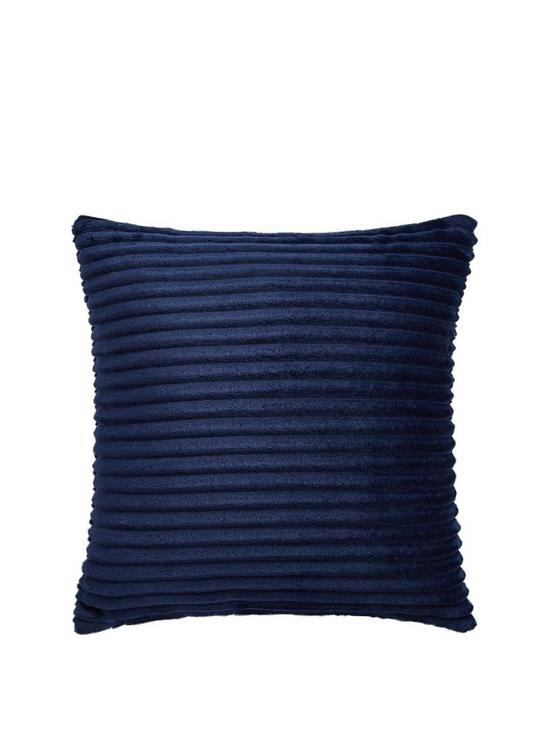 front image of everyday-ribbon-velour-cushion