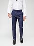  image of very-man-check-suit-trouser-navy