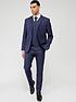  image of very-man-check-suit-trouser-navy