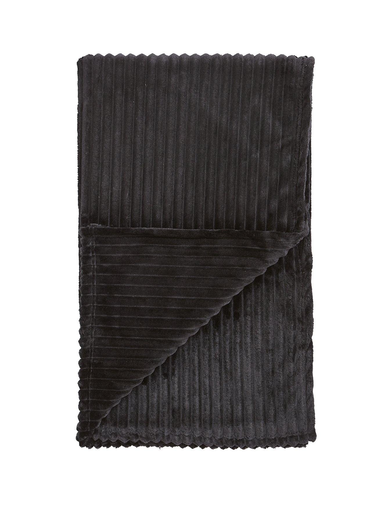 Very Home Ribbon Velour Throw