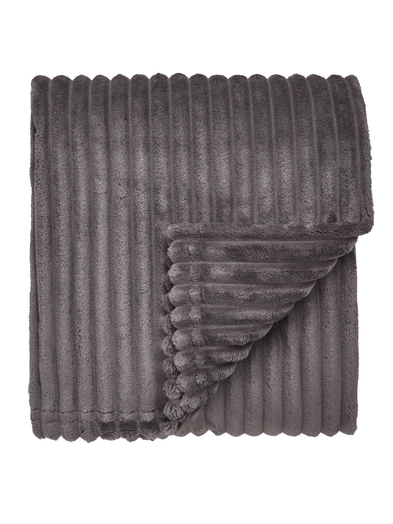 The Very Collection Ribbon Velour Throw