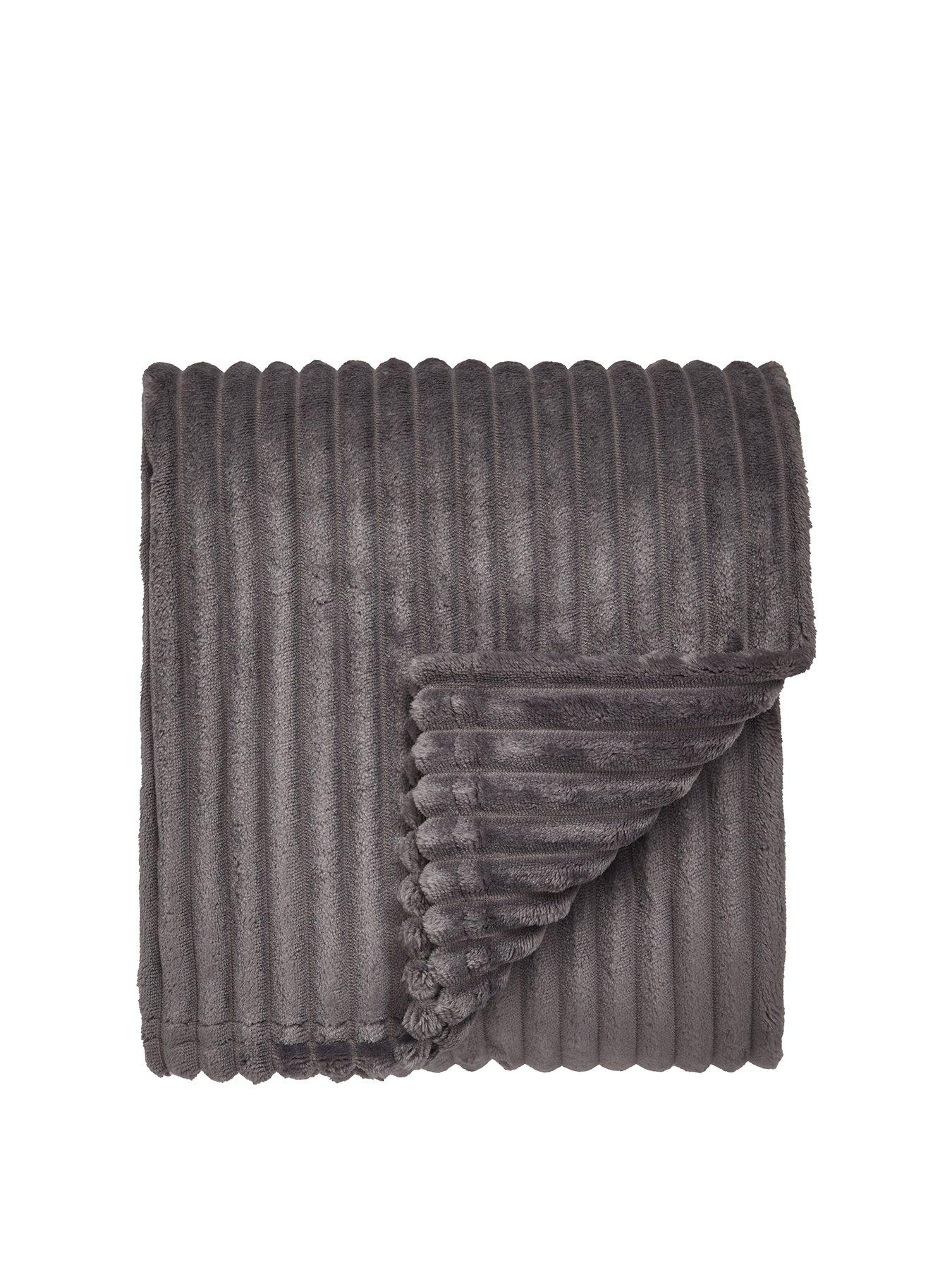 undefined Ribbon Velour Throw
