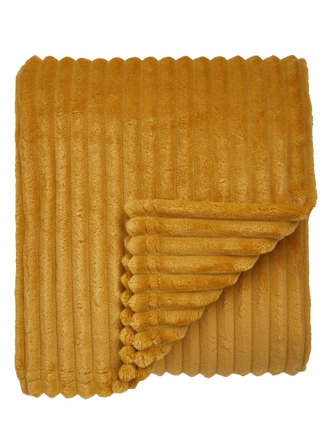 The Very Collection Ribbon Velour Throw