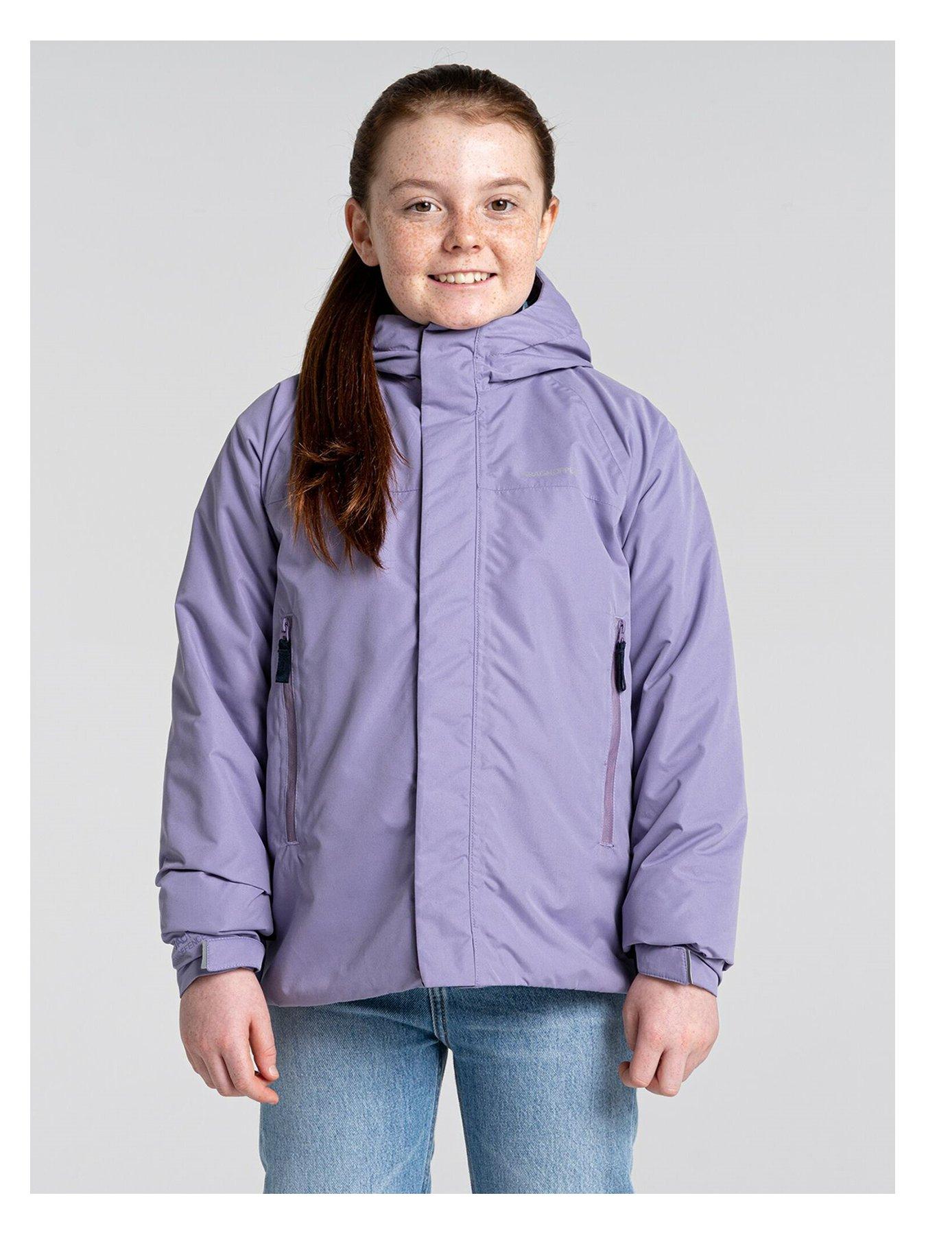Craghoppers Kids Harue Jacket - Purple/navy | very.co.uk