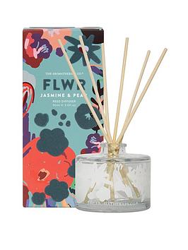 Product photograph of The Aromatherapy Co Flwr Reed Diffuser - Jasmine Amp Pear from very.co.uk