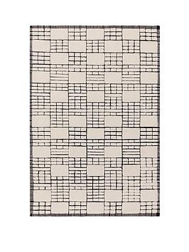 Product photograph of Asiatic Empire Rug Ndash Cream Black from very.co.uk