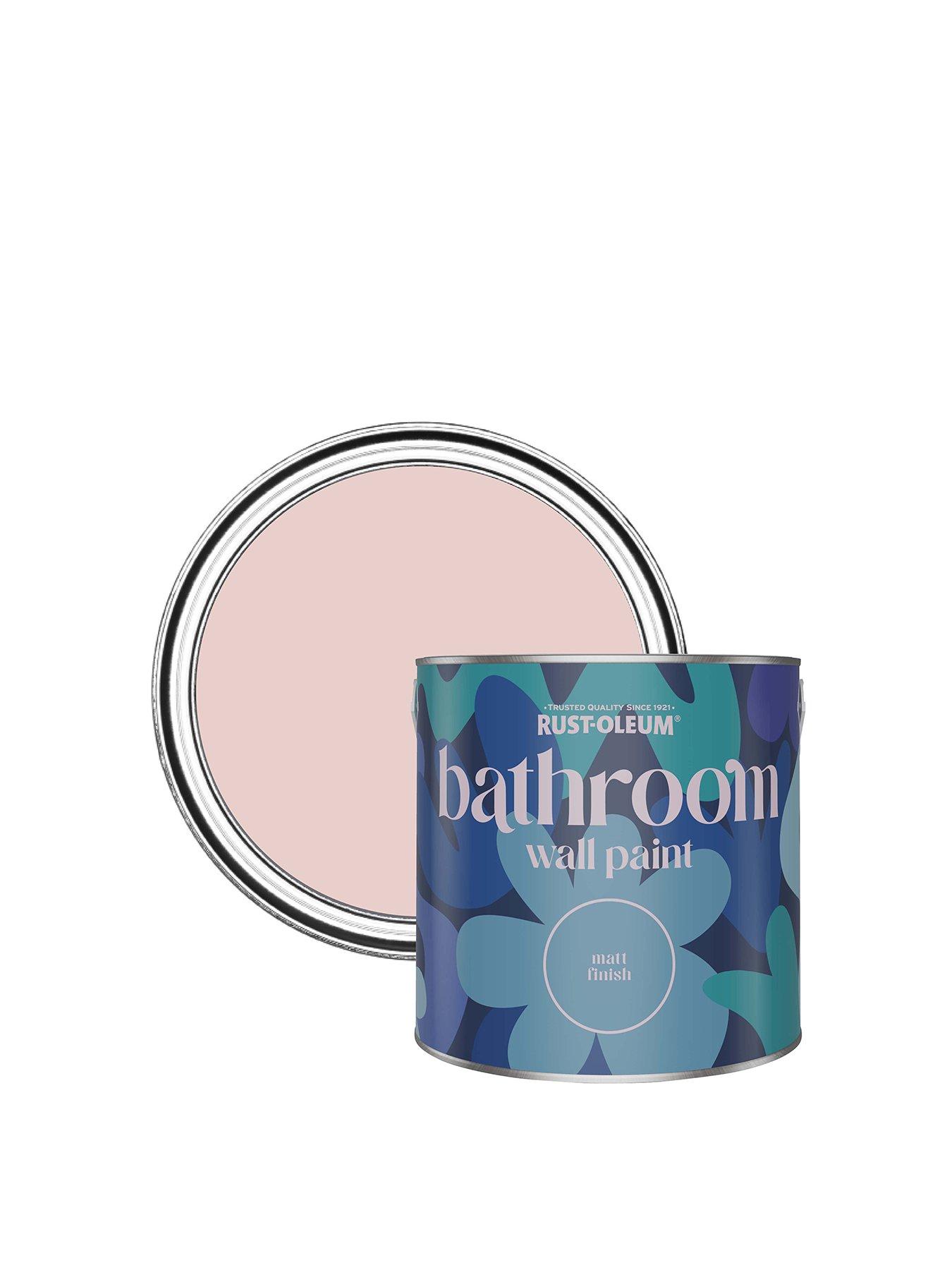 Product photograph of Rust-oleum Bathroom Wall Paint In Pink Champagne Ndash 2 5-litre Tin from very.co.uk