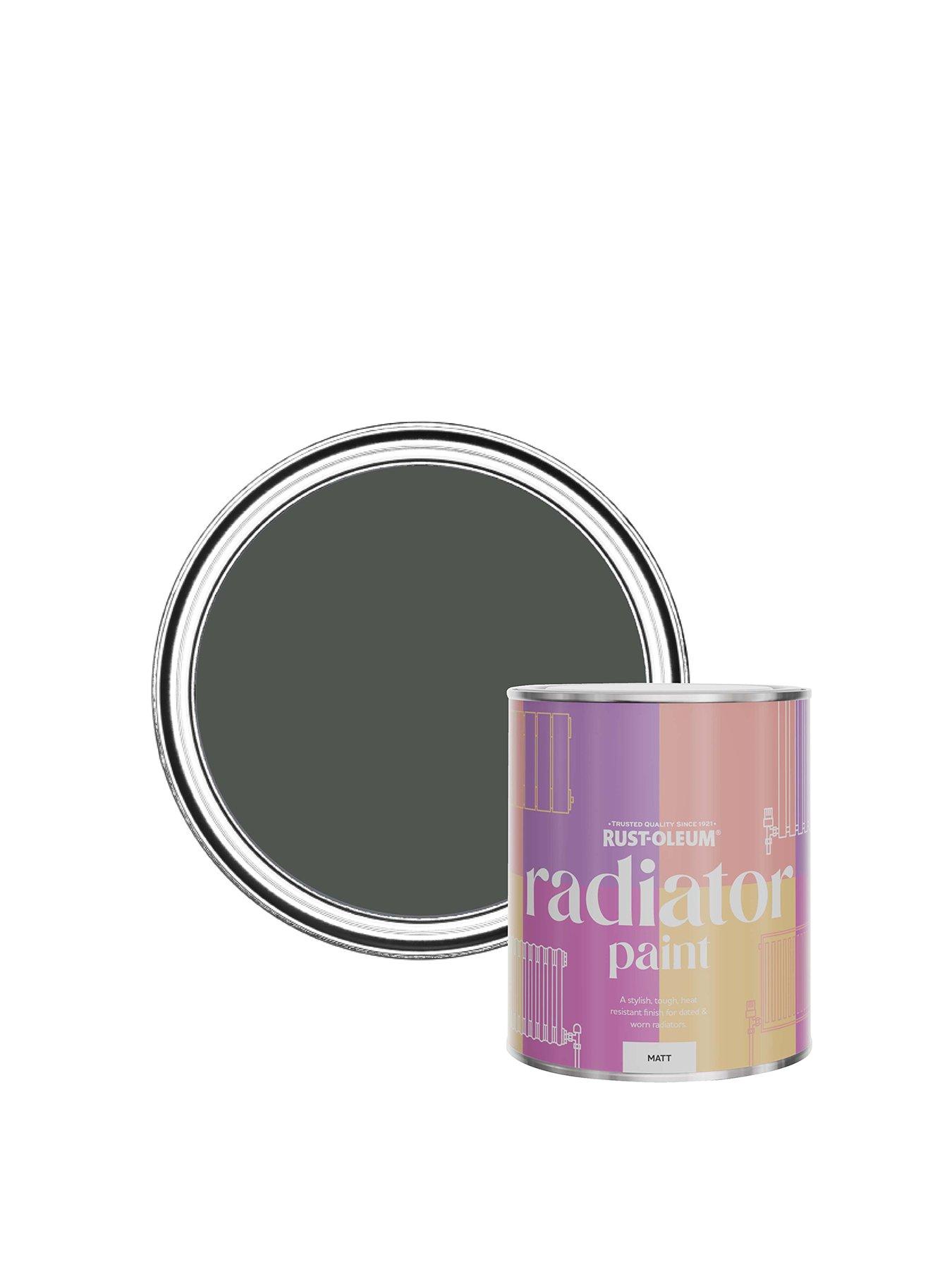 Product photograph of Rust-oleum Matt Finish 750 Ml Radiator Paint Ndash Graphite from very.co.uk