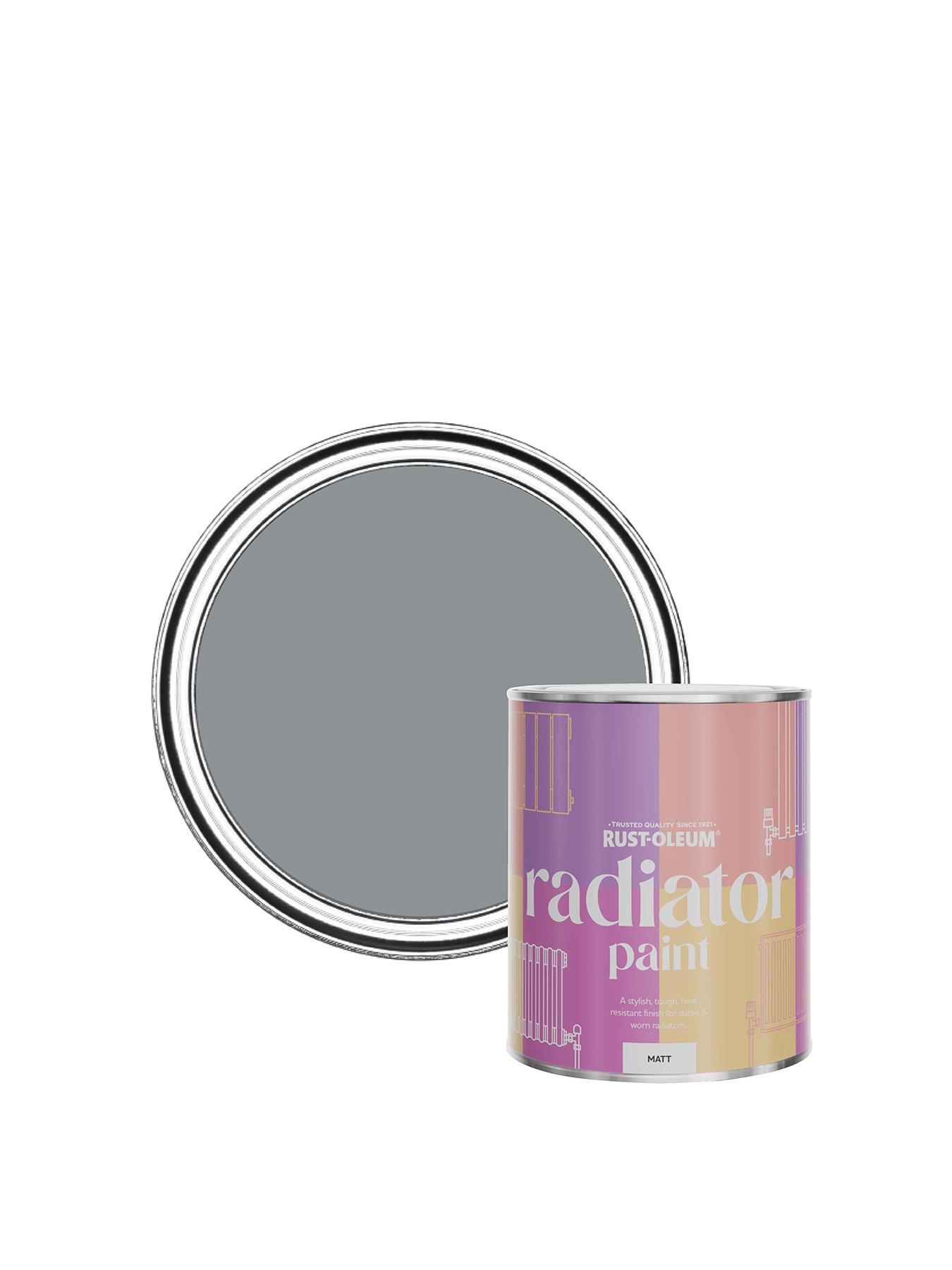 Product photograph of Rust-oleum Matt Finish 750 Ml Radiator Paint Ndash Slate from very.co.uk