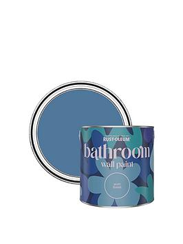 Product photograph of Rust-oleum Bathroom Wall Paint In Blue Silk Ndash 2 5-litre Tin from very.co.uk