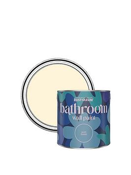 Product photograph of Rust-oleum Bathroom Wall Paint In Clotted Cream Ndash 2 5-litre Tin from very.co.uk