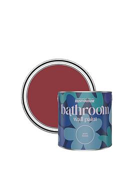 Product photograph of Rust-oleum Bathroom Wall Paint In Empire Red Ndash 2 5-litre Tin from very.co.uk