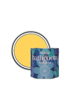 Product photograph of Rust-oleum Bathroom Wall Paint In Lemon Jelly Ndash 2 5-litre Tin from very.co.uk