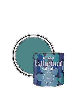 Product photograph of Rust-oleum Bathroom Wall Paint In Peacock Suit Ndash 2 5-litre Tin from very.co.uk