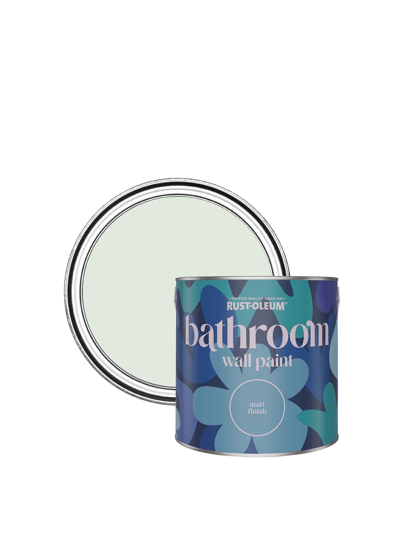 Product photograph of Rust-oleum Bathroom Wall Paint In Sage Mist Ndash 2 5-litre Tin from very.co.uk