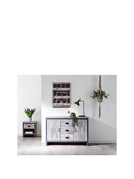 Product photograph of Gfw Boston 2 Door 3 Drawer Sideboard from very.co.uk
