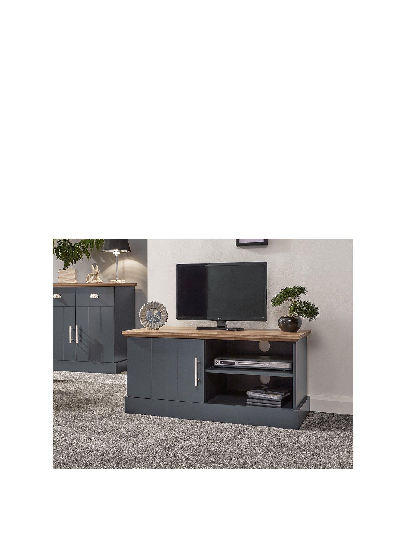 undefined Kendal Small TV Unit - Fits up to 43 inch TV - Blue