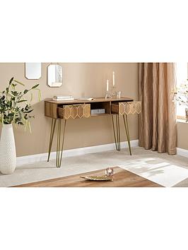 Product photograph of Gfw Orleans 2 Drawer Console Table from very.co.uk