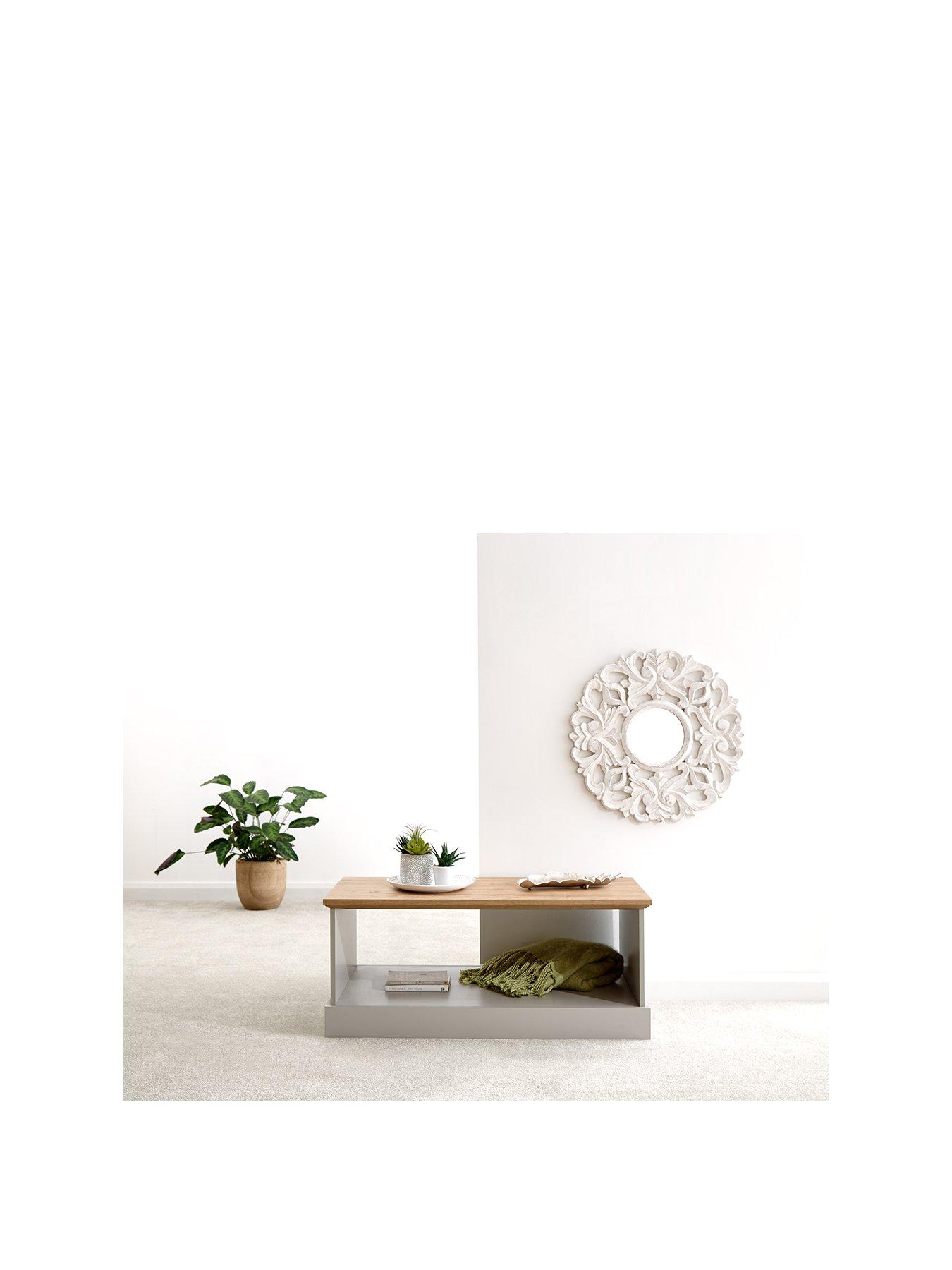 Product photograph of Gfw Kendal Coffee Table - Grey from very.co.uk