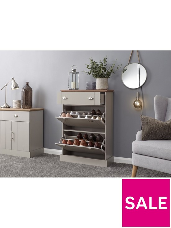 stillFront image of gfw-kendal-deluxe-shoe-cabinet-grey