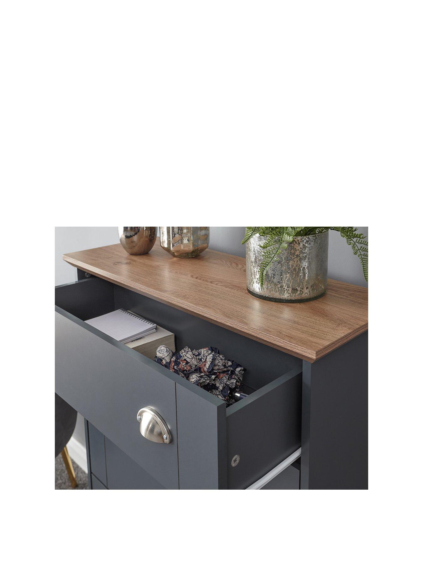 Image 3 of 6 of GFW Kendal Deluxe Shoe Cabinet - Blue