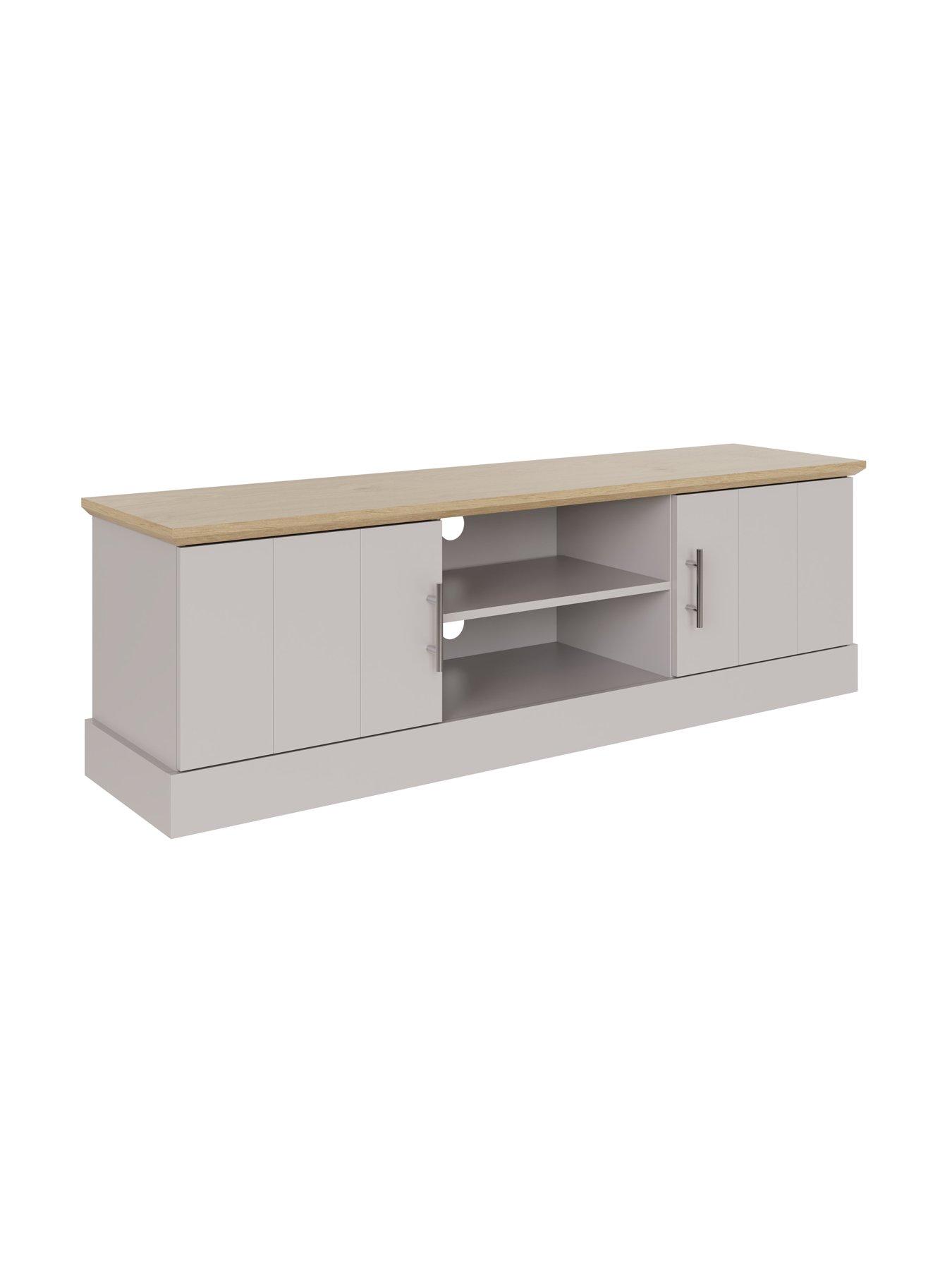 undefined Kendal Large TV Unit - fits up to 65 inch TV - Grey