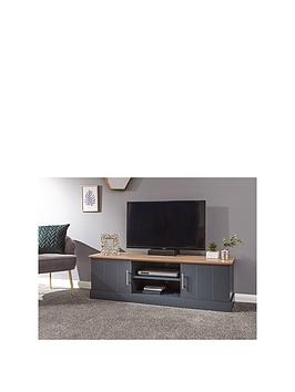 Product photograph of Gfw Kendal Large Tv Unit - Fits Up To 65 Inch Tv - Blue from very.co.uk