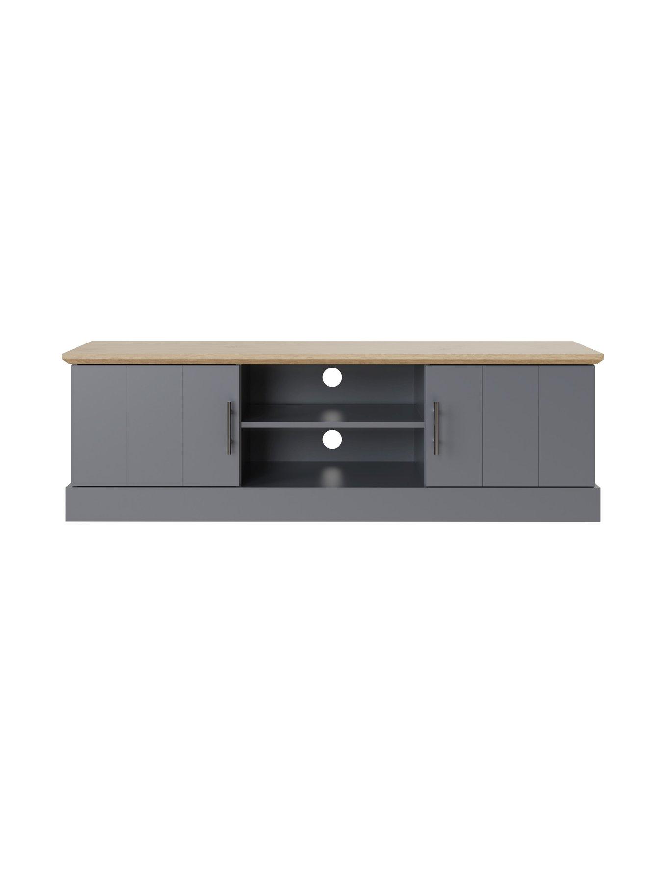 undefined Kendal Large TV Unit - Fits up to 65 inch TV - Blue