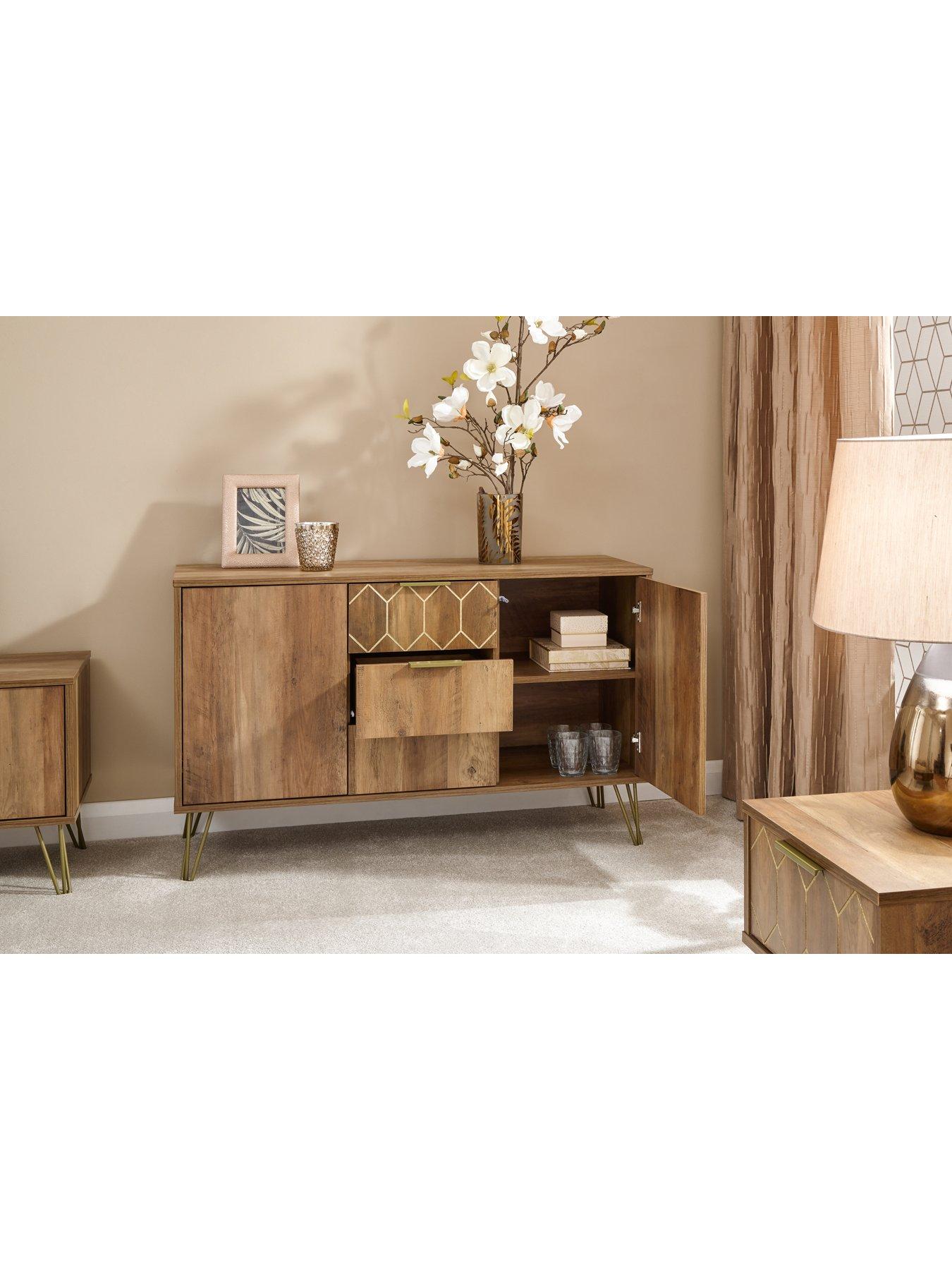 Product photograph of Gfw Orleans 2 Door 3 Drawer Cabinet from very.co.uk