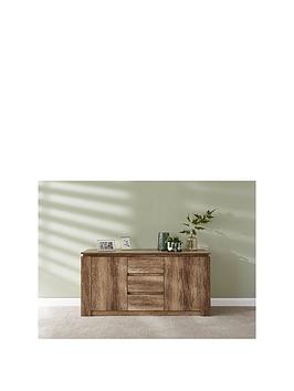 Product photograph of Gfw Canyon 2 Door 3 Drawer Sideboard from very.co.uk