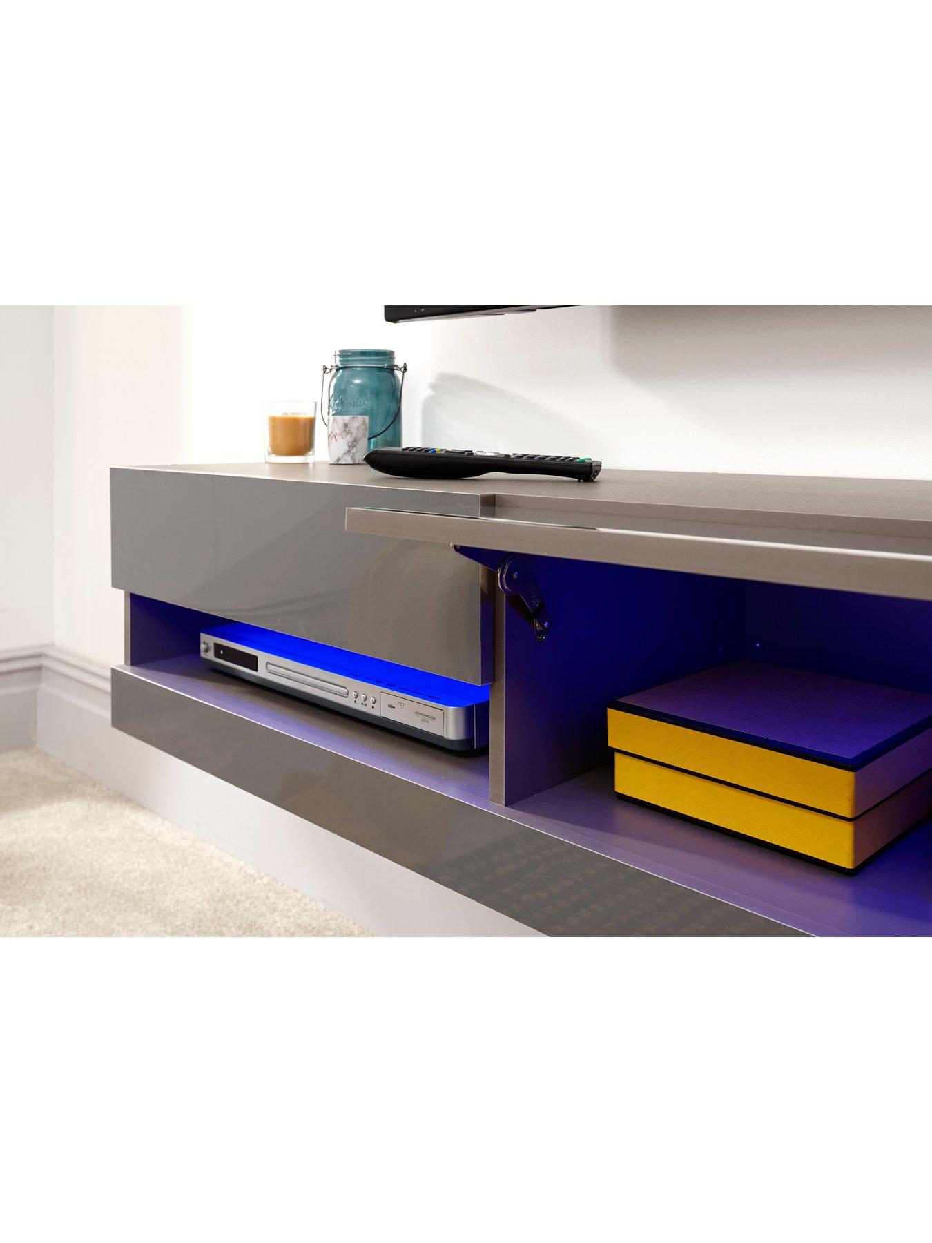 Galicia 180cm led wide online wall tv unit