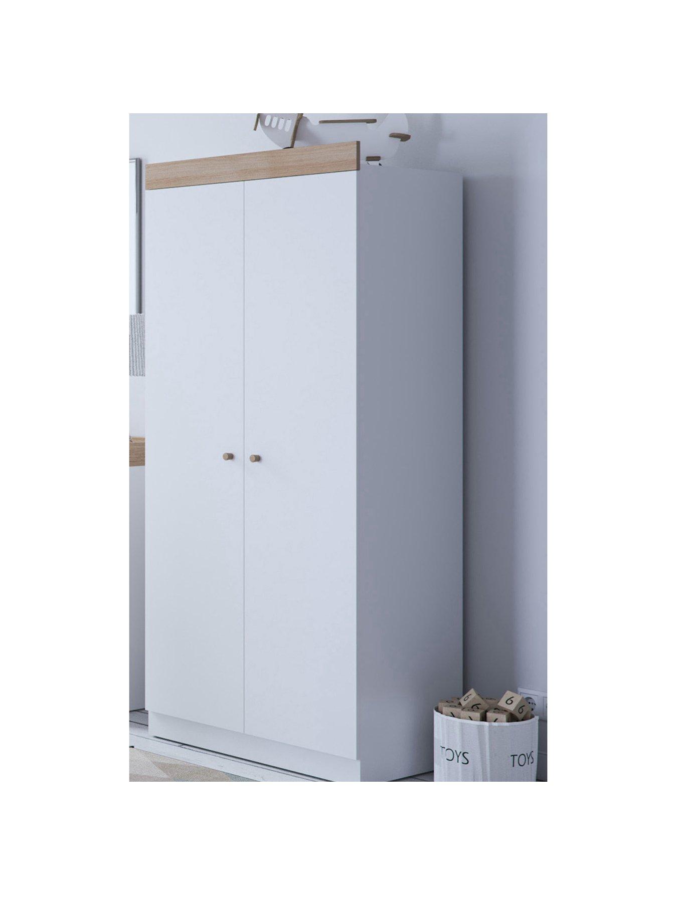 Product photograph of Little Acorns Burlington Double Wardrobe from very.co.uk