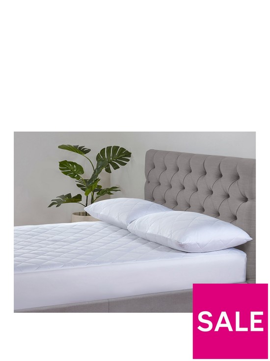 stillFront image of very-home-hotel-collection-extra-deep-30cm-mattress-protector-sk-white