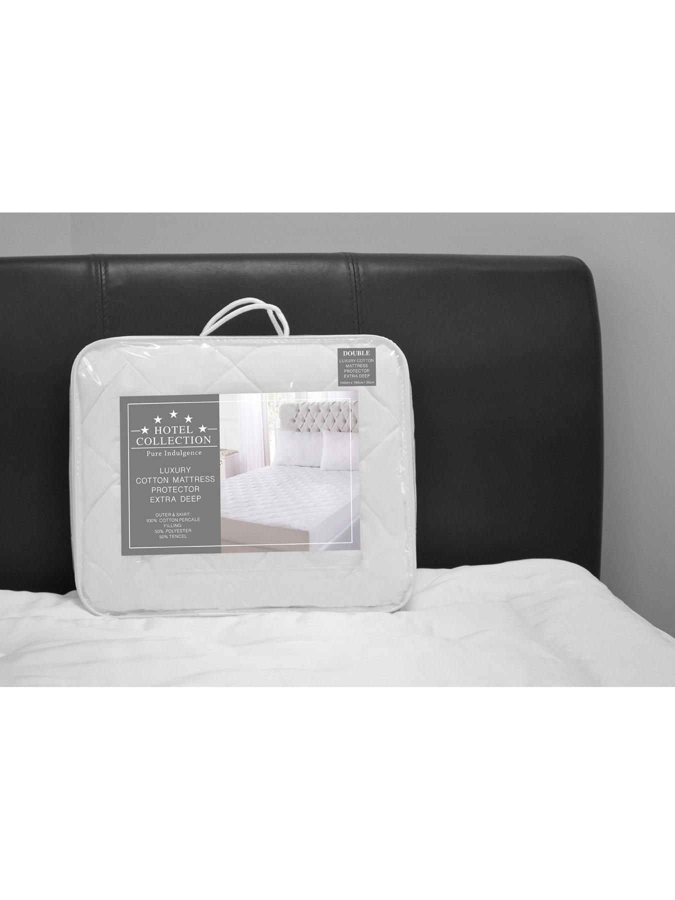 Image 3 of 6 of The Very Collection Hotel Collection Extra Deep 30cm Mattress Protector Sk - White