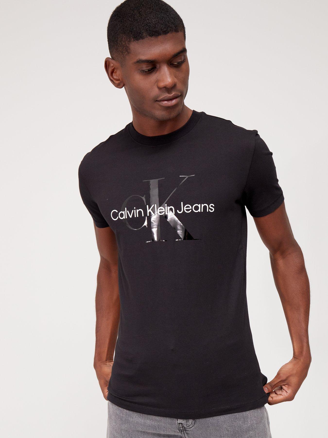 Black calvin klein jeans t clearance shirt