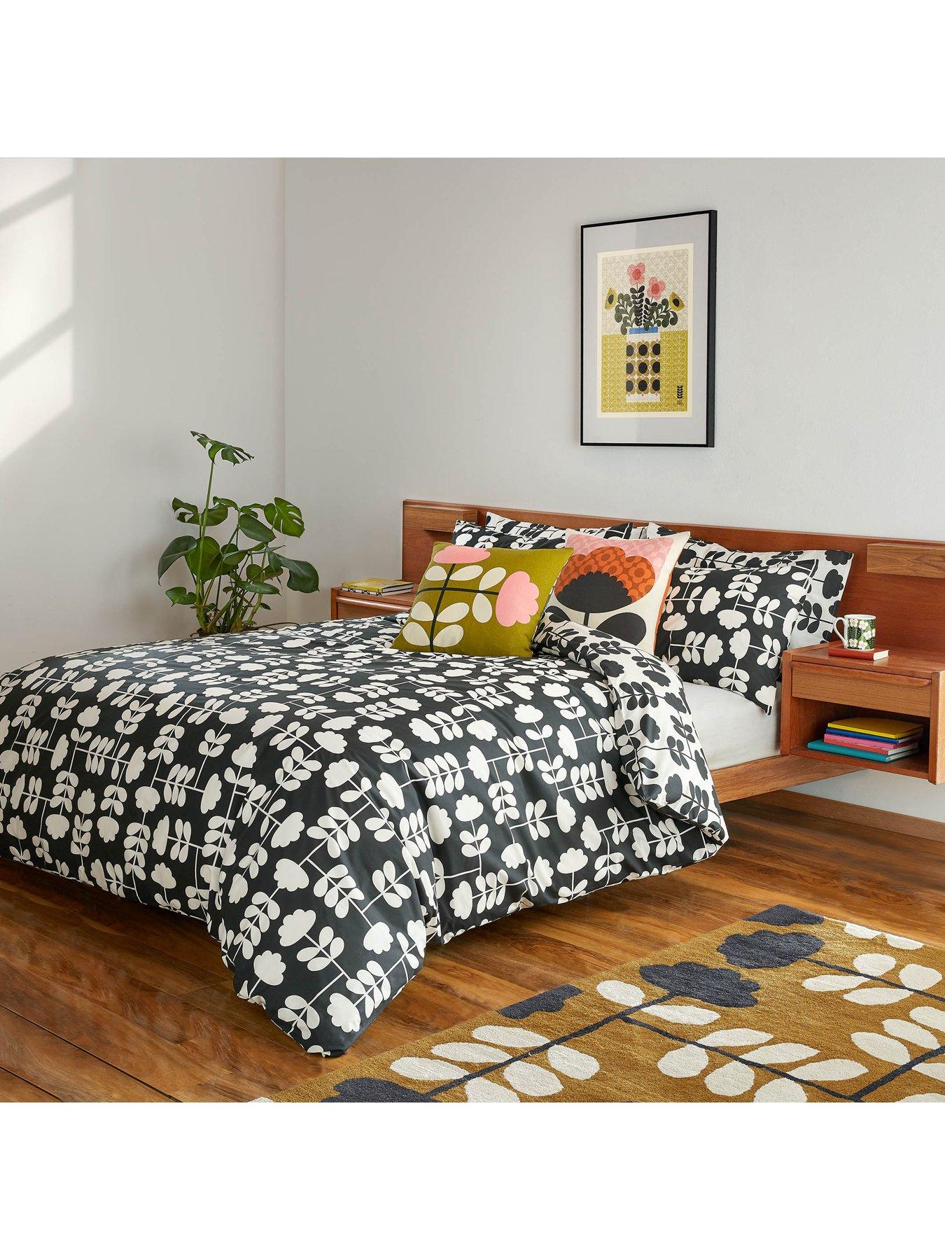 Product photograph of Orla Kiely Cut Stem 100 Cotton Duvet Cover Set from very.co.uk