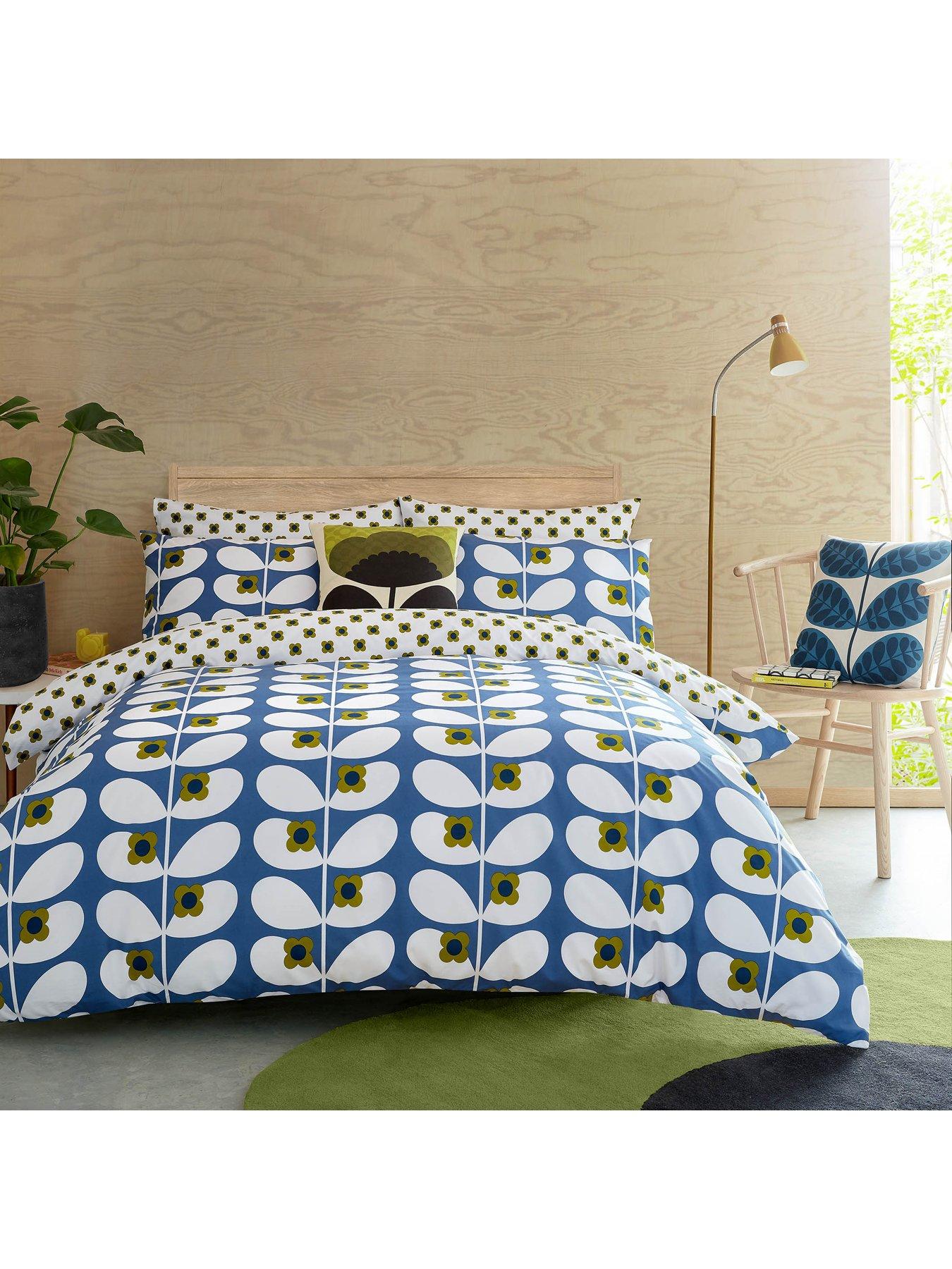 Product photograph of Orla Kiely Wild Rose 100 Cotton Duvet Set - Sk from very.co.uk