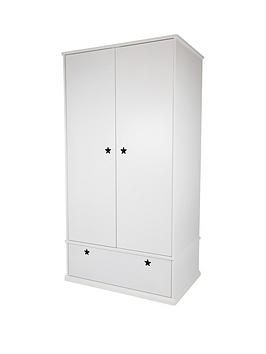 Product photograph of Great Little Trading Co Star Bright Wardrobe - White from very.co.uk