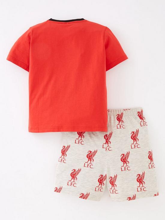 back image of liverpool-fc-liverpool-football-club-short-pyjamas-red