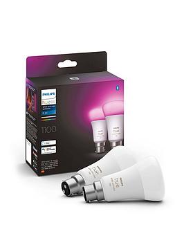 Product photograph of Philips Hue Wca 9w A60 B22 2-pack Uk from very.co.uk