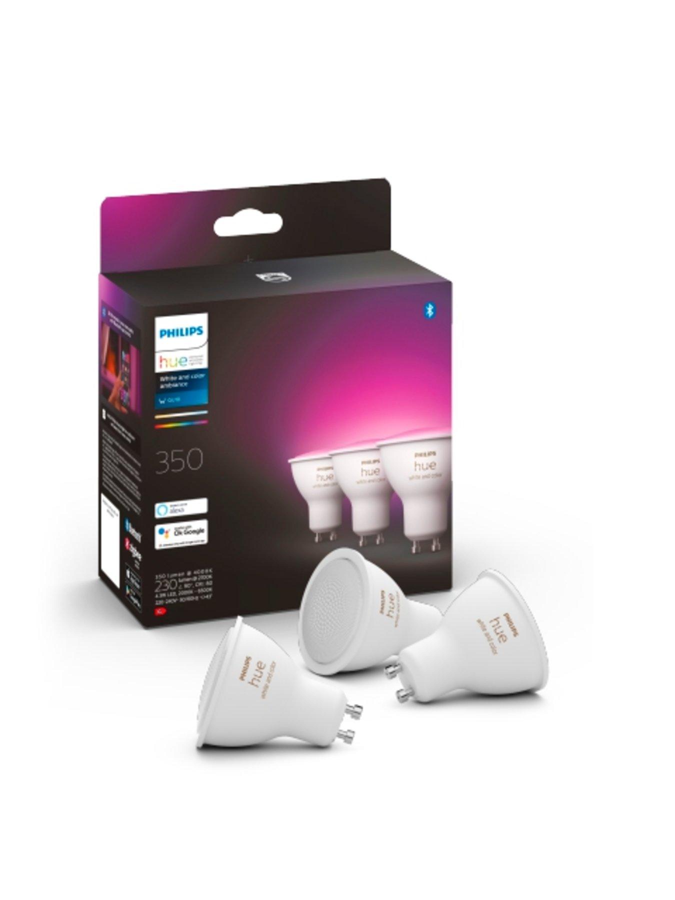 Philips Hue GU10 Smart Light Bulb White and Color Ambiance