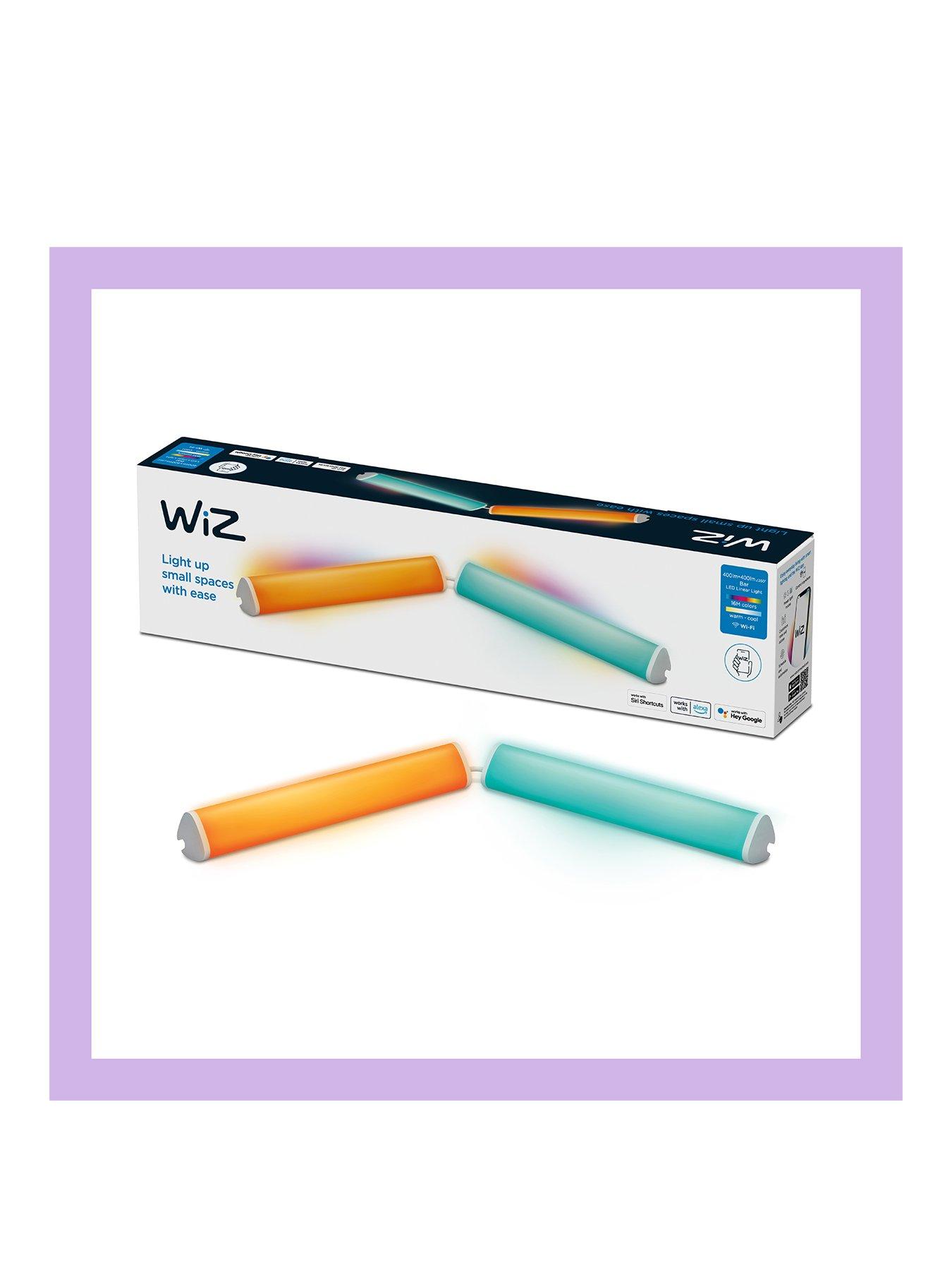 Product photograph of Wiz Wi-fi Ble Linear Uk Type G Dual Pack from very.co.uk