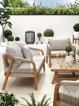 Product photograph of Michelle Keegan Home Michelle Keegan Sofa Set Garden Furniture - Fsc Reg Certified from very.co.uk