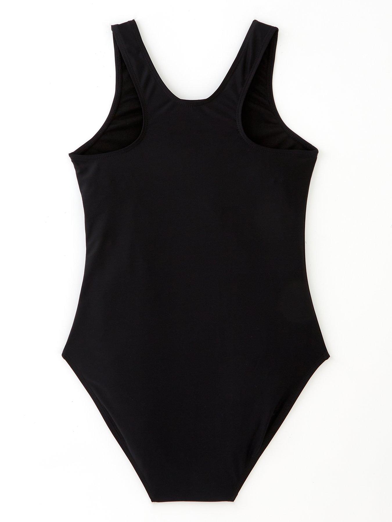 Image 3 of 5 of Everyday Girls Racer Back Swimsuit - Black